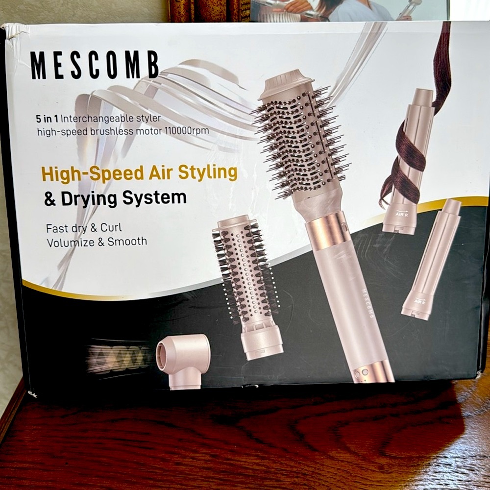 Mescomb High-Speed Air Styling & Drying System-Fast dry & curl volumize & smooth